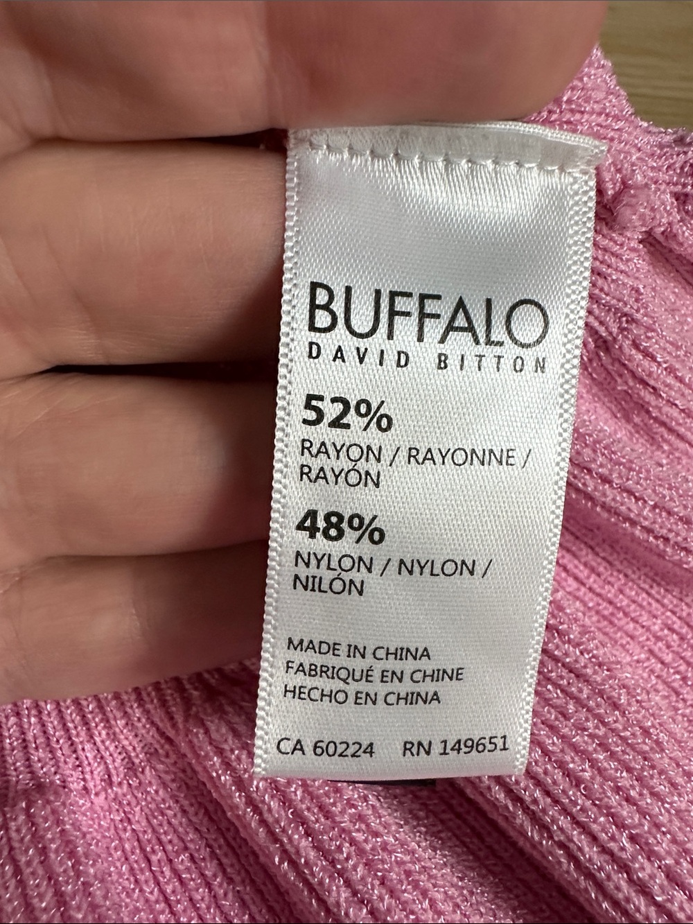 Buffalo David Bitton Pink Knit Tank - Picture 6 of 8